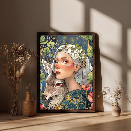 Golden Silence | Hand-Embellished Limited Edition Fine Art Print