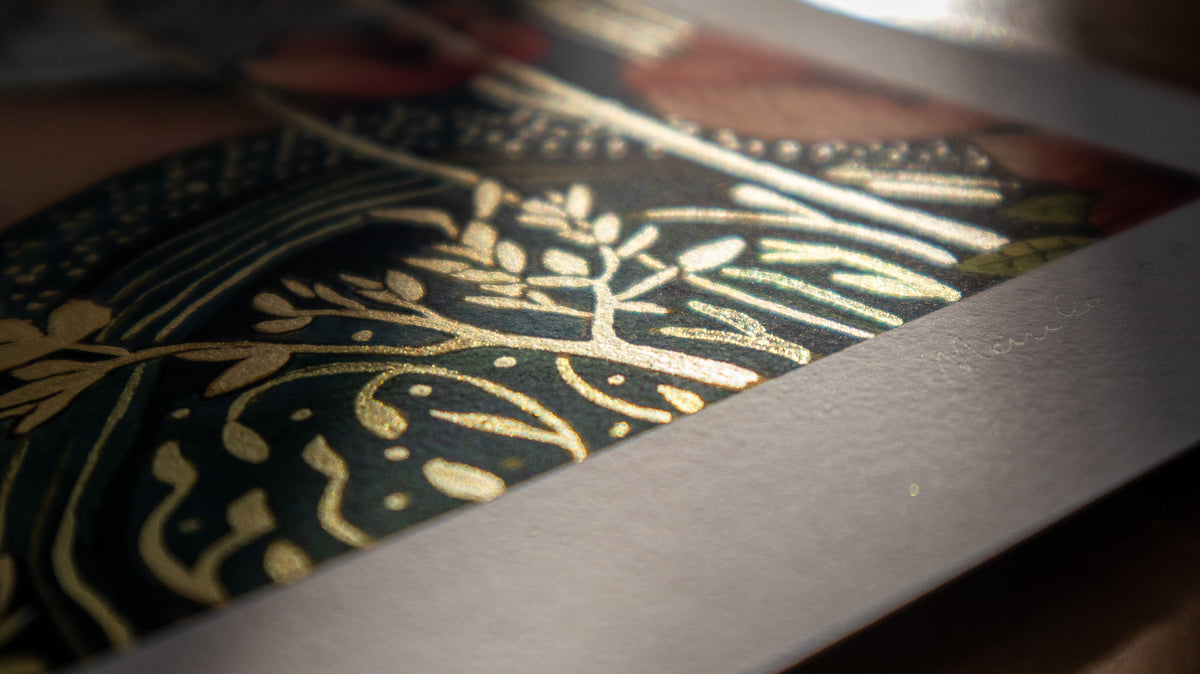 Golden Silence | Hand-Embellished Limited Edition Fine Art Print
