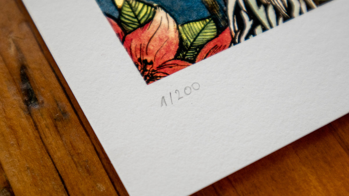 Golden Silence | Hand-Embellished Limited Edition Fine Art Print